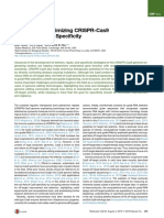 Methods for Optimizing CRISPR-Cas9 Genome Editing Specificity