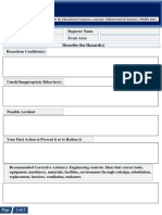 Describe The Hazard(s) : Basic Form For Educational Purposes, Lecturer: Mohammed Al-Sanhani, YEMEN 2021