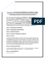 modelo CONTRATO DE COMPRA E VENDA DE DE IMÓVEL À VISTA - NOVO CC