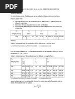 Estudio Del Movimiento de Un Deslizador en Un Riel de Aire Bajo La Influencia de Una Fuerza Constante