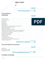 Business Budget Template 01