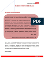 Globalización económica y comercio internacional