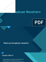 Broadcast Receivers: Click To Edit Master Title Style