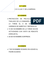 Fechas Importantes de Biblioteca