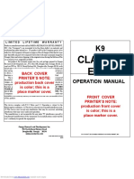 K9 - Classic Edp2 User Manual