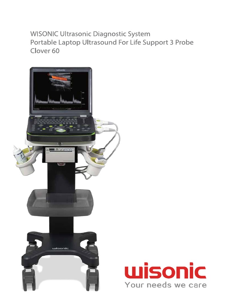 BROSUR WISONIC Ultrasonic Diagnostic System Portable Laptop Ultrasound ...