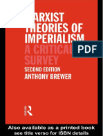 Anthony Brewer - Marxist Theories of Imperialism