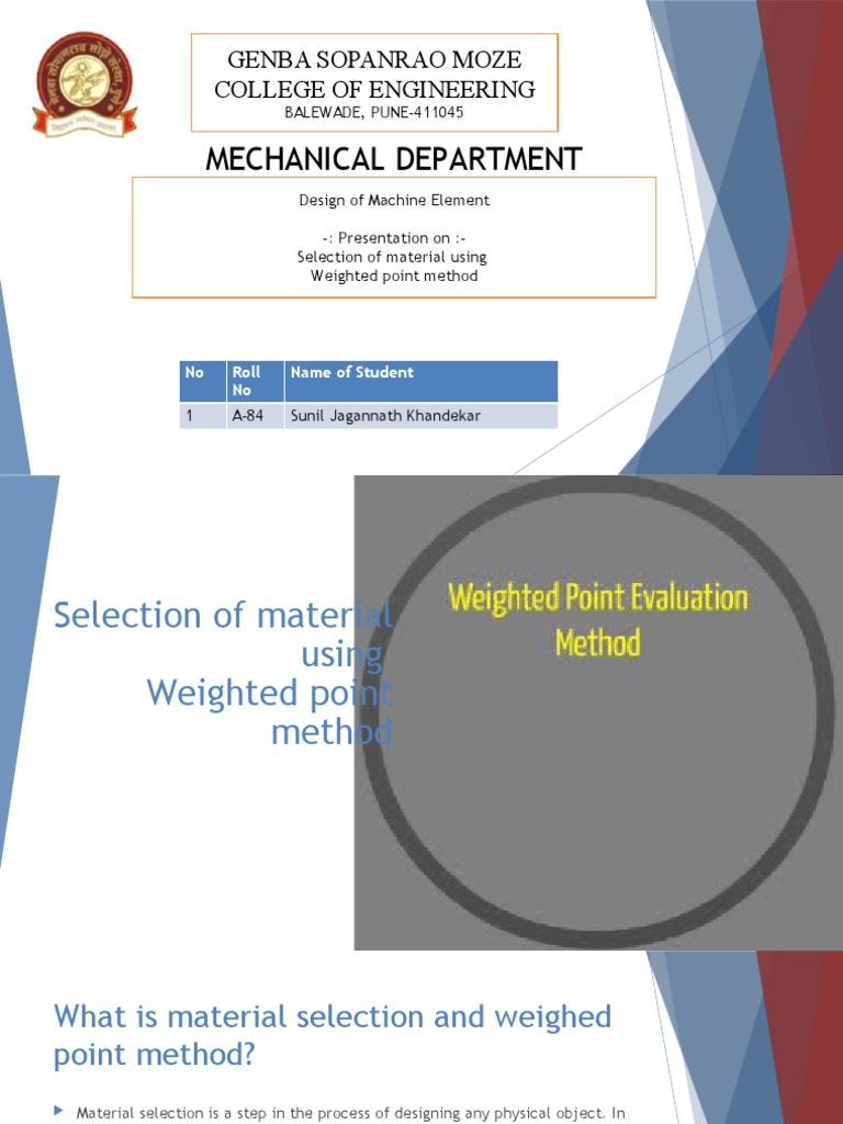 Material Selection Using Weighted Points | PDF | Steel | Alloy