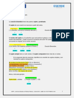 La Oración - Sujeto y Predicado - Ejercicio 2 - Clave de Corrección