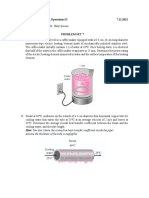 Hint: You Don't Know The Convective Heat Transfer Coefficient Inside The Pipe! Assume The Thickness of The Tube Is Negligible