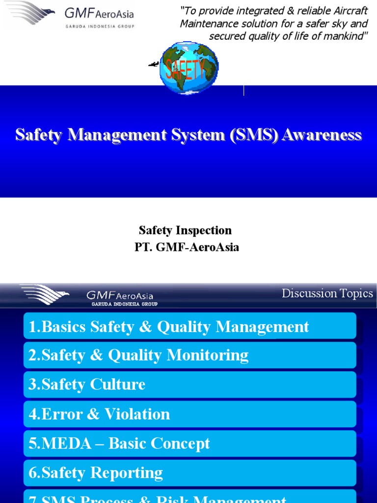 SMS Awareness for Aircraft Safety Management | PDF | Quality Management ...