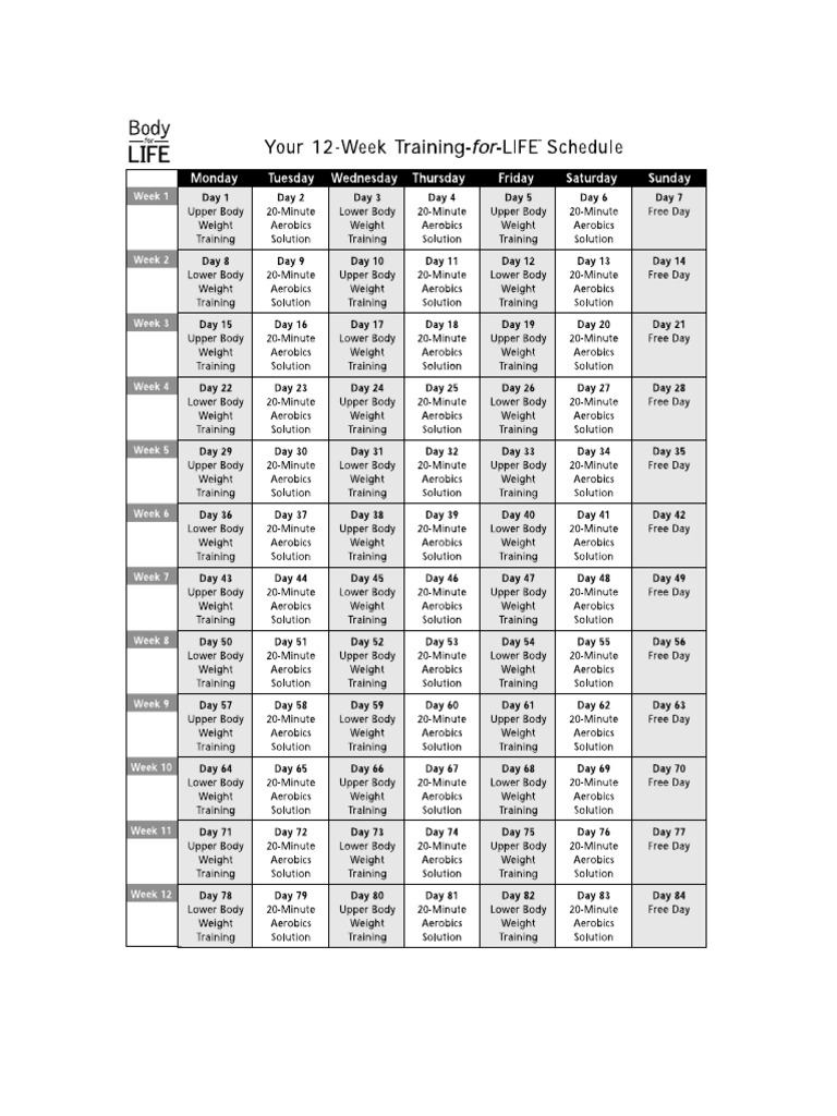 Body For Life Journal PDF