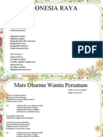 Teks Lagu - Indonesia Raya - Mars Darma Wanita - Gunungkidul Handayani