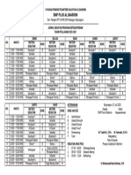 Jadwal Kegiatan Program Kepesantrenan