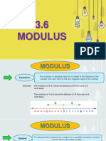 3.6 Modulus