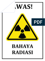 Safety Sign Radiasi