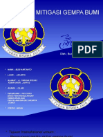 Mitigasi Gempa .Budi Hartanto