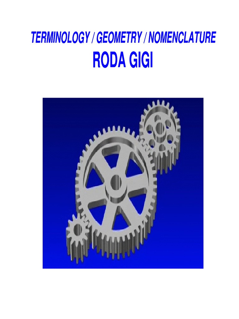 Geometri dan Nomenklatur Roda Gigi | PDF | Sains & Matematika | Komputer