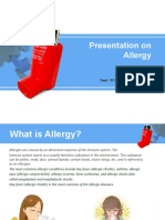 Presentation On Allergy: Presentation by Al Imran ID:191044034 Dept. of Public Health Nutrition