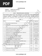 Question Bank Subject: IT8501 Web Technology Sem / Year: V Sem/ Iii Year