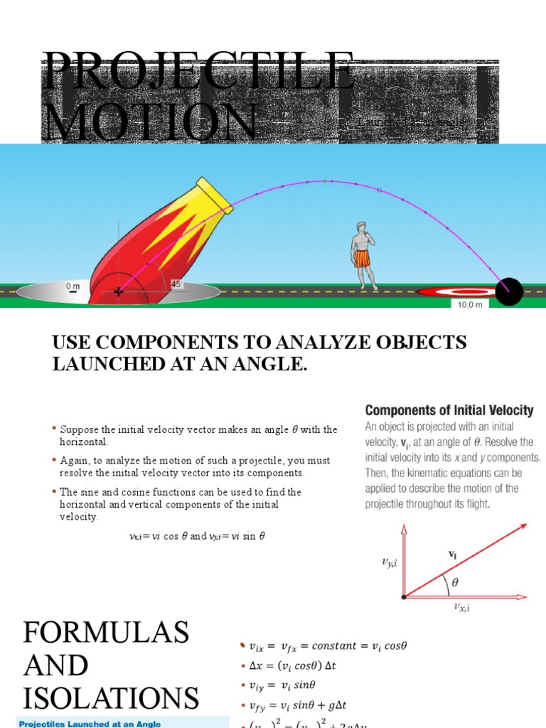 Analyzing Projectile Motion Components | PDF