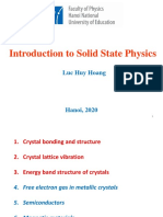 Introduction To Solid State Physics: Luc Huy Hoang