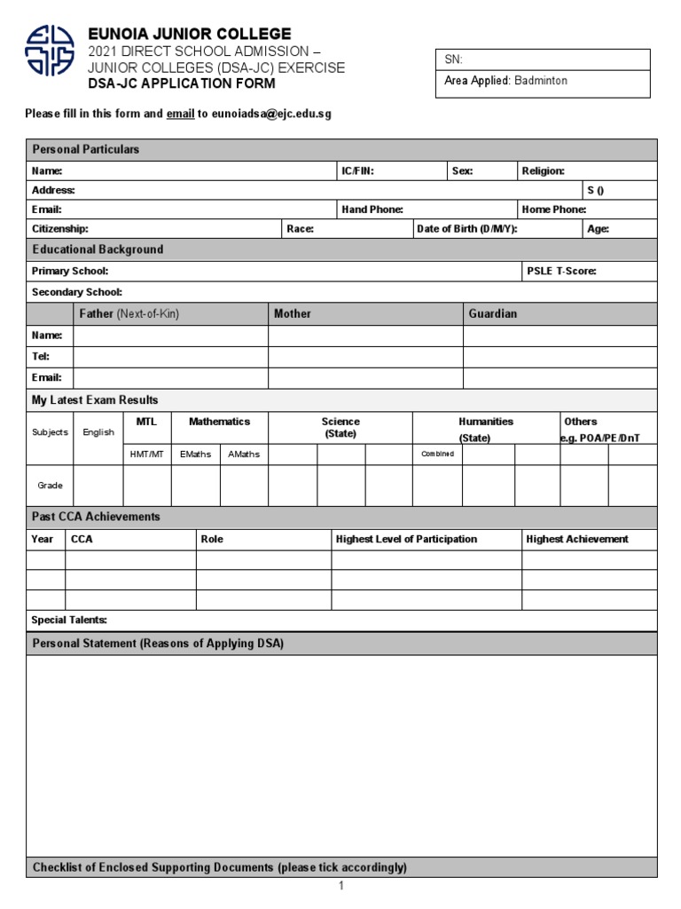 Postgraduate Dsa Form – Disabled Students’ Allowances Application Form ...
