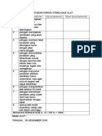 Form Monitoring Sterilisasi Alat