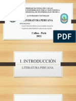 LITERATURA PERUANA - ACTIVIDADES CULTURALES