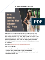 Meet Harnaaz Sandhu Miss Universe 2021 From India