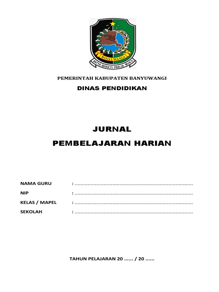 Kop Jurnal Pembelajaran Harian | PDF | Karier & Perkembangan