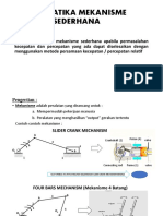 Kinematika Mekanisme Sederhana