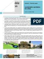 Sustainable Sanitation For Cities: Susana - Thematic Paper