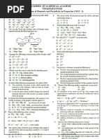 TEST 3 Classification of Elements and Periodicity in Properties