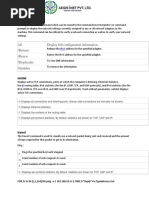 Networking Commands