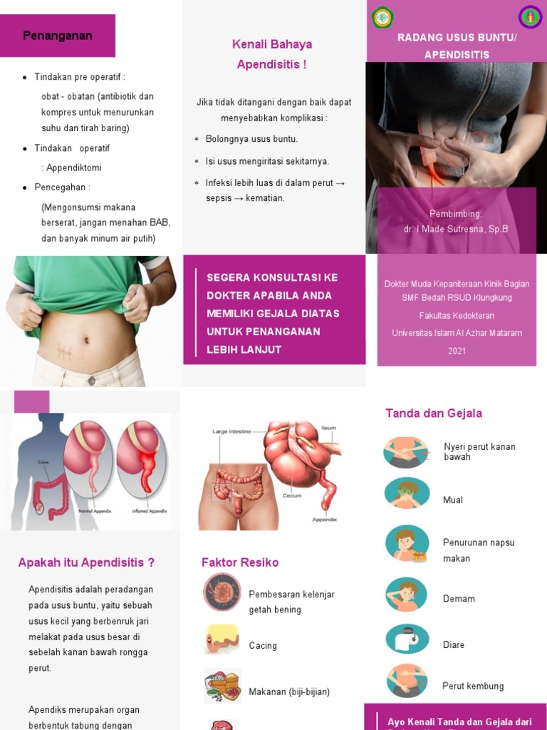 Kenali Tanda Apendisitis dan Penanganannya | PDF
