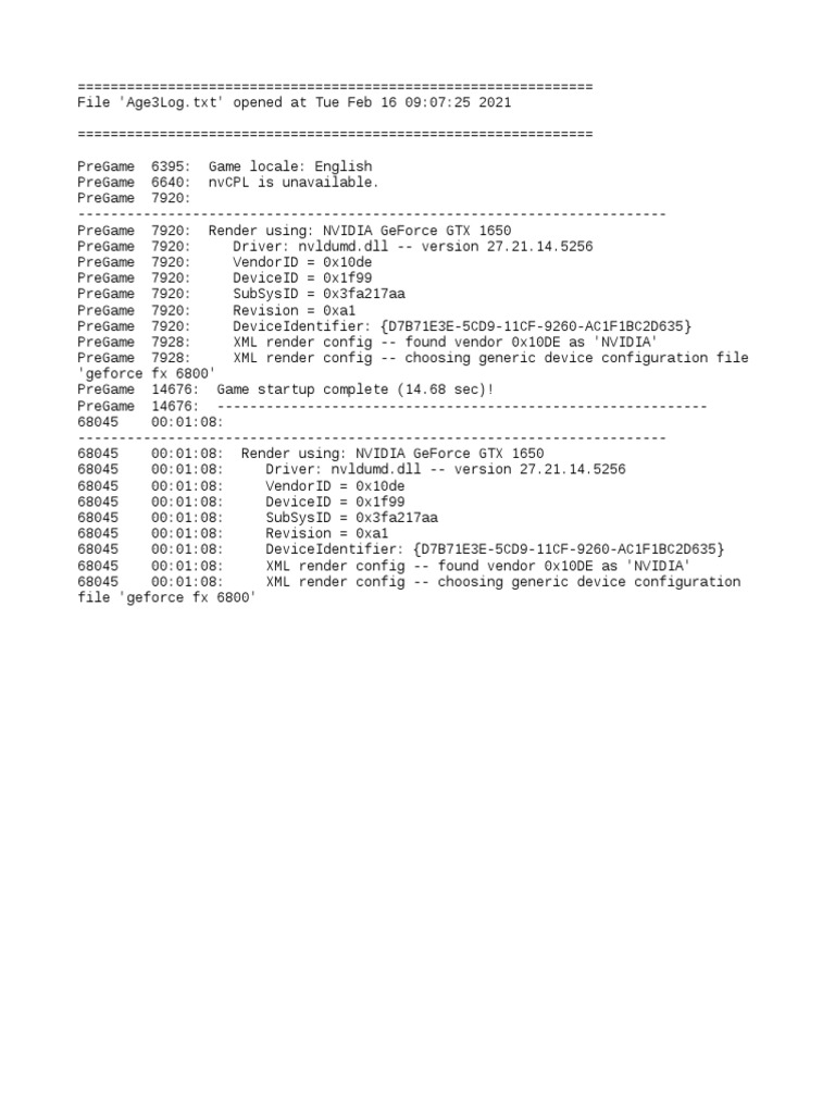 Age 3 Log | PDF