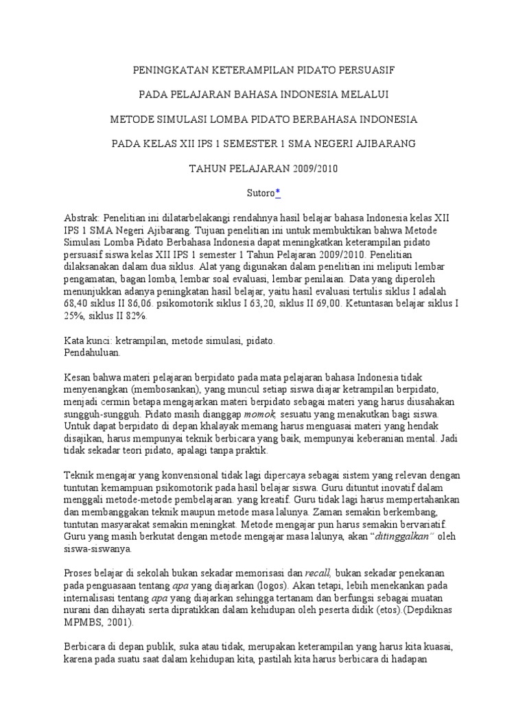 Apa Itu Teks Pidato Persuasif Terbaru Kumpulan Referensi