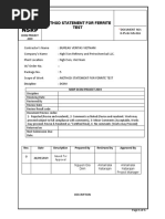 Method Statement For Ferrite Test: DCSM Project 2019