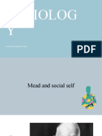 SOCIOLOGY: Mead and the Development of the Social Self