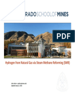 Energy Efficiency of Hydrogen from Natural Gas via SMR