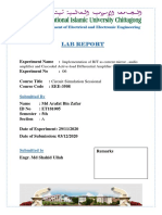 Lab Report: Department of Electrical and Electronic Engineering