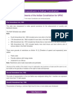 Important Amendments in Indian Constitution