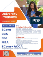 Indian University Programs Online & Face to Face