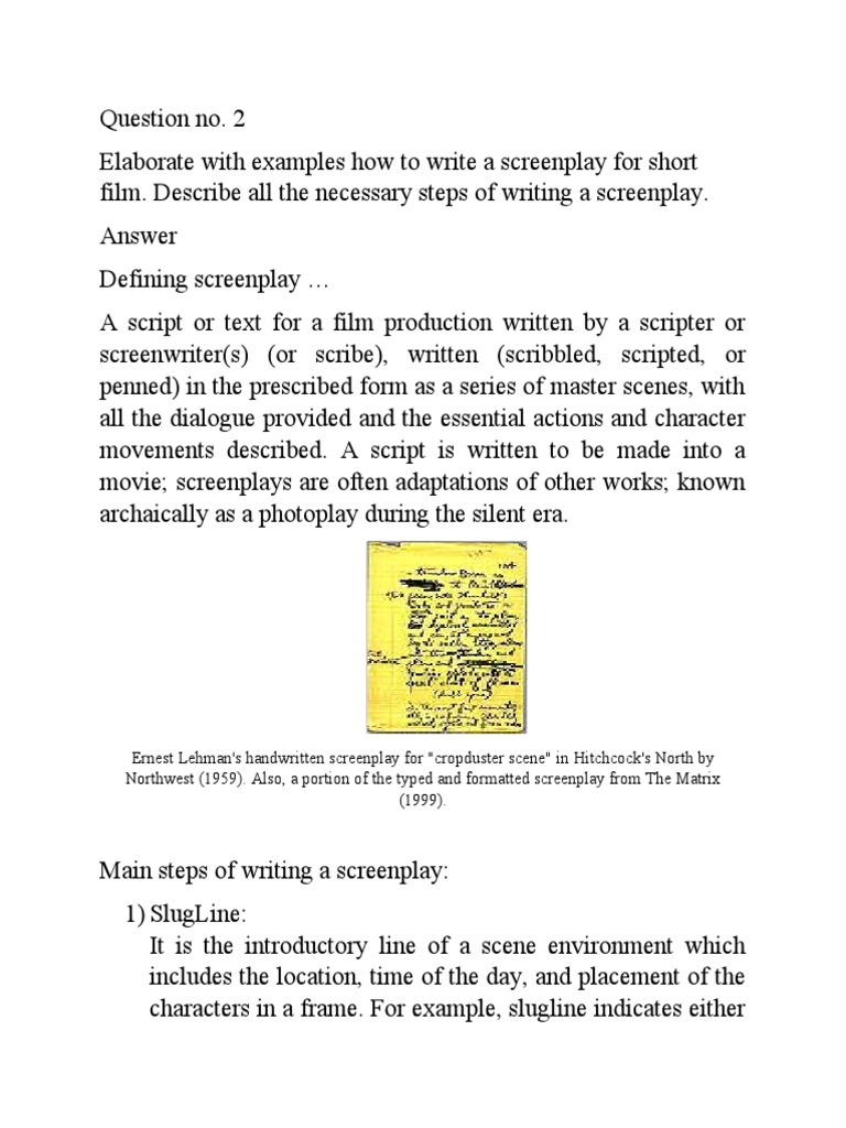 What are L7 and M1 meant to indicate in this sample page from The Long  Goodbye (1973) screenplay? : r/Screenwriting