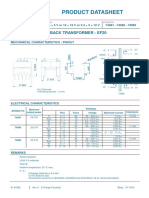Product Datasheet: Flyback Transformer - Ef20
