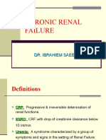 Chronic Renal Failure: Dr. Ibrahiem Saeed