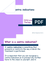 Contra-Indications: NVQ Level 2 Beauty Therapy
