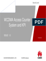 Huawei WCDMA Radio Network Access Counter and KPI