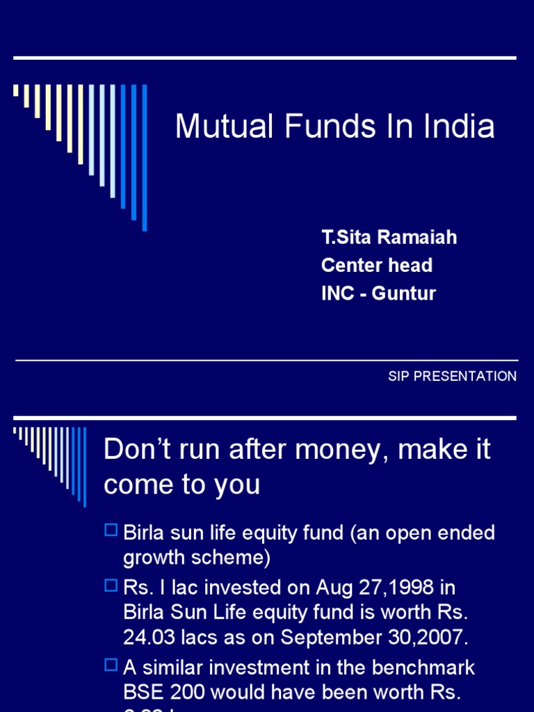 MF in India Mutual Funds Exchange Traded Fund